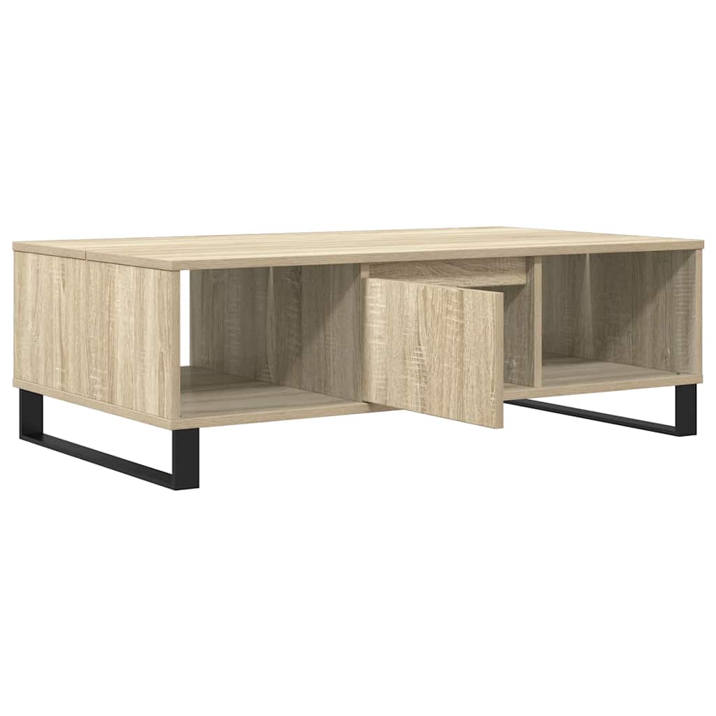 vidaXL Table basse chêne Sonoma 104x60x35 cm en bois d'ingénierie
