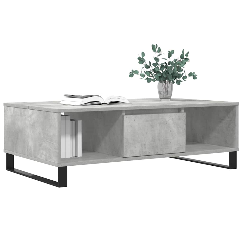 Couchtisch Betongrau 104x60x35 cm Holzwerkstoff