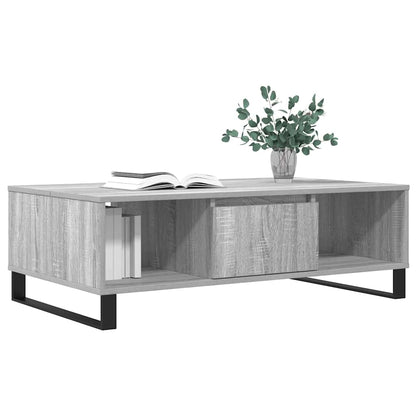 vidaXL Table basse gris Sonoma 104x60x35 cm Aggloméré