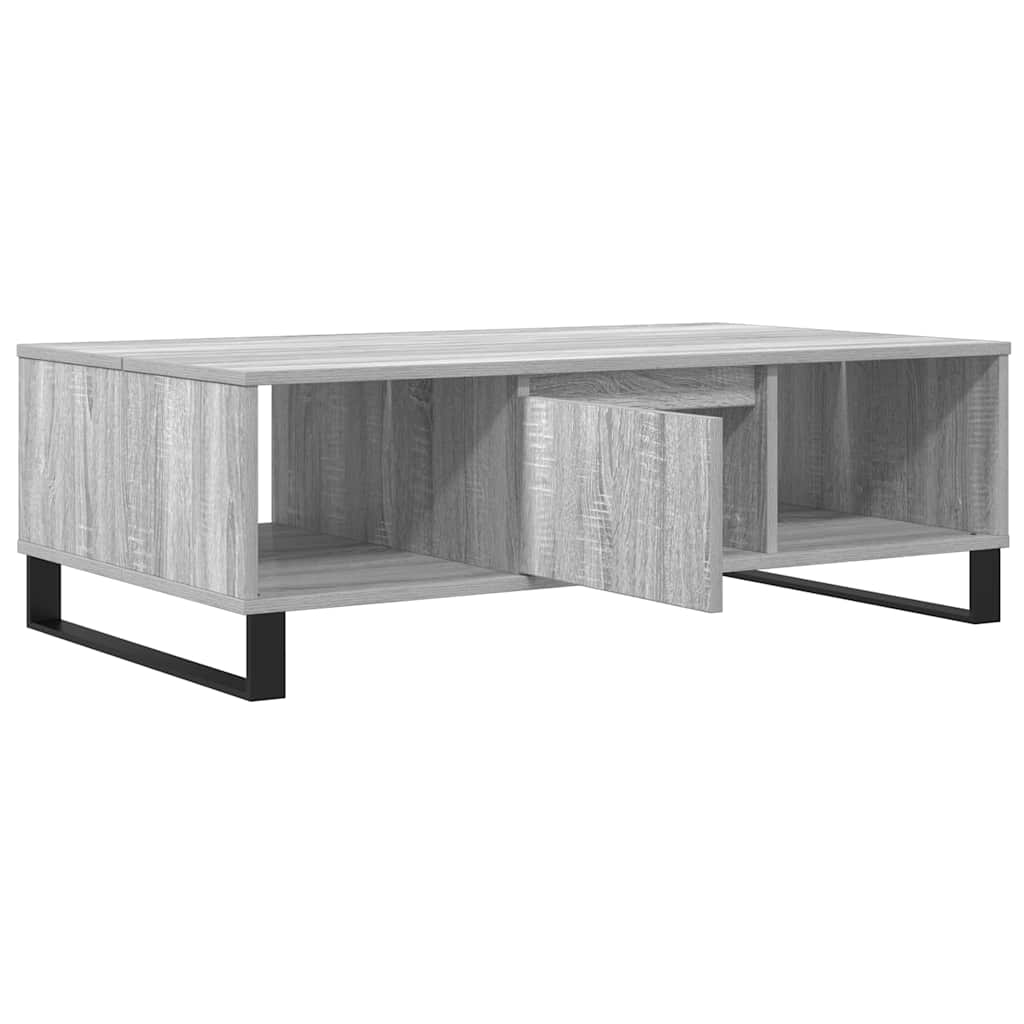 vidaXL Table basse gris Sonoma 104x60x35 cm Aggloméré