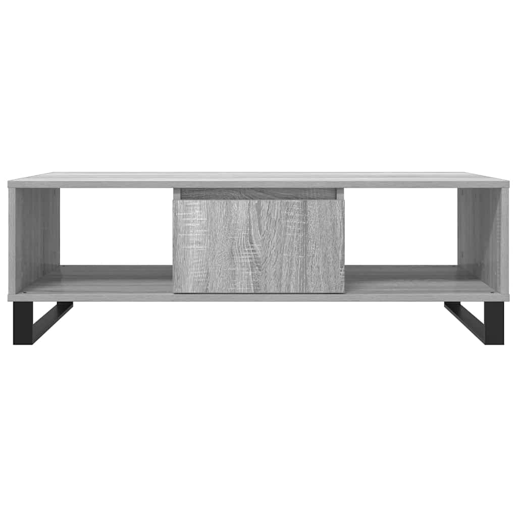 vidaXL Table basse gris Sonoma 104x60x35 cm Aggloméré