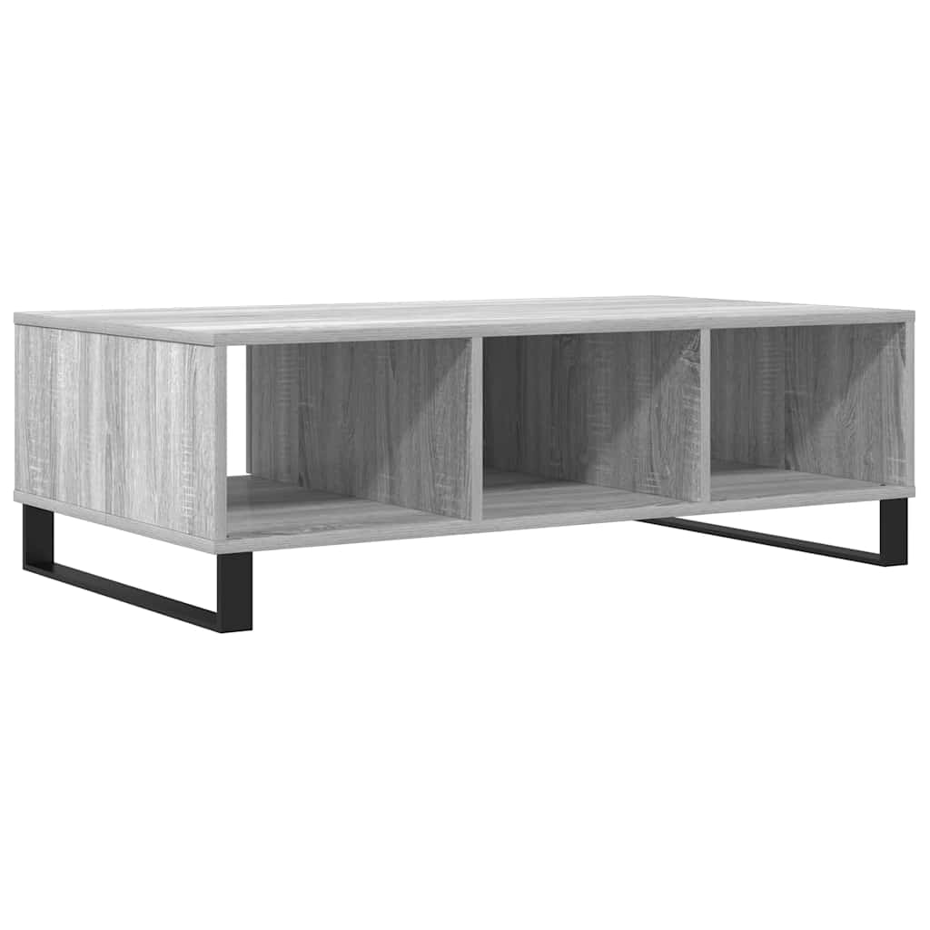 vidaXL Table basse gris Sonoma 104x60x35 cm Aggloméré