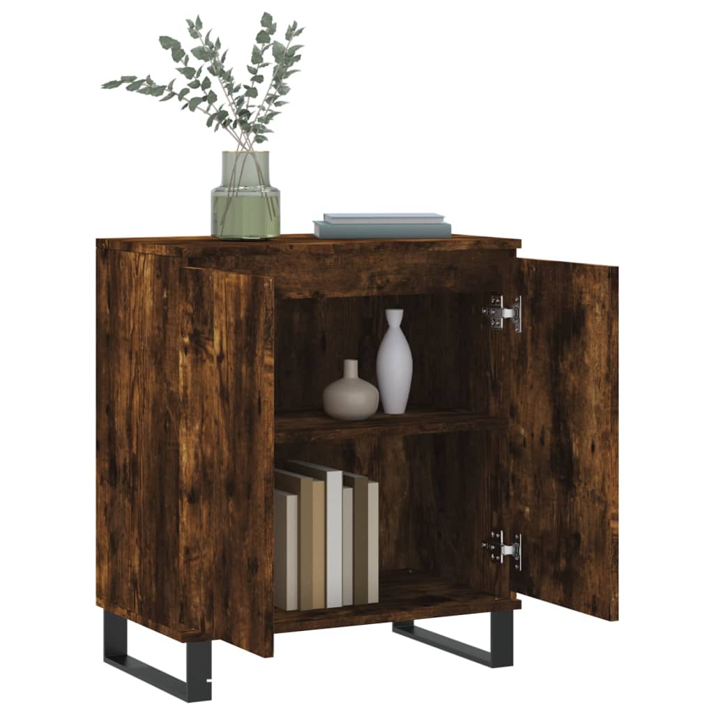 vidaXL Commode Chêne fumé 60x35x70 cm Bois d'ingénierie