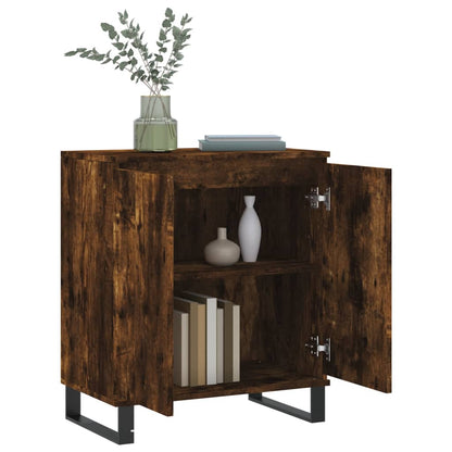 vidaXL Commode Chêne fumé 60x35x70 cm Bois d'ingénierie