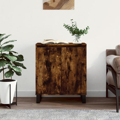 vidaXL Commode Chêne fumé 60x35x70 cm Bois d'ingénierie