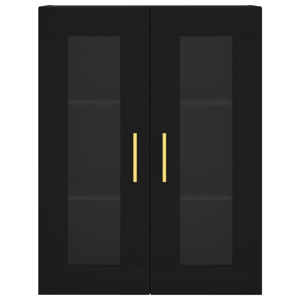 Wandschrank Schwarz 69,5x34x90 cm