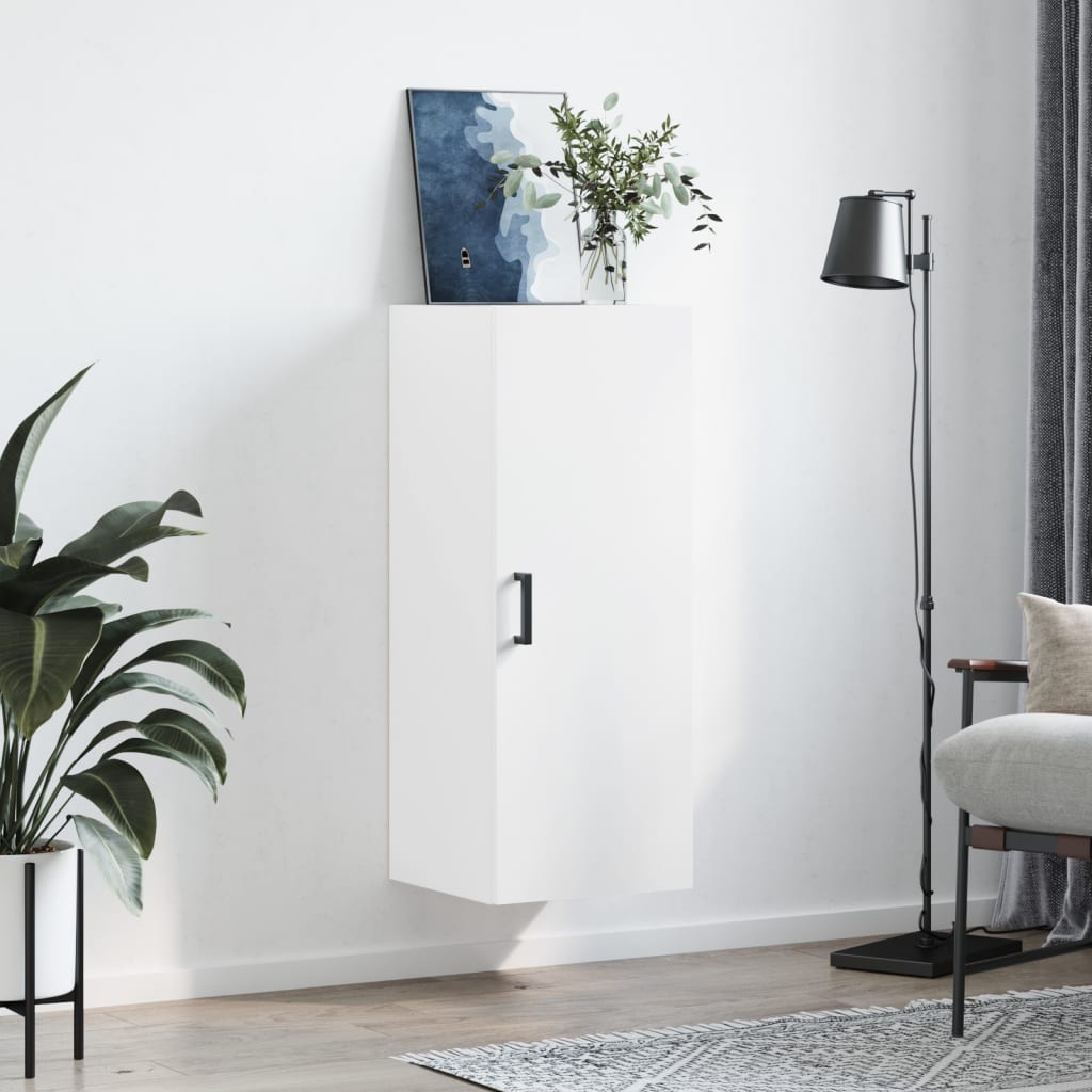 vidaXL Wandschrank Weiß 34,5x34x90 cm