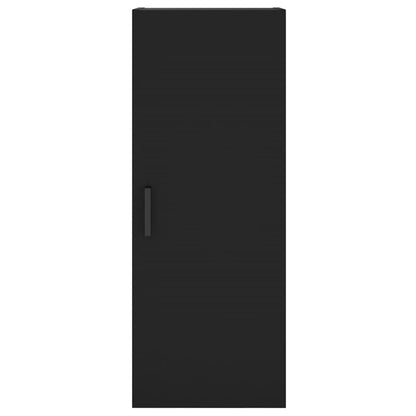 vidaXL Wandschrank Schwarz 34,5x34x90 cm