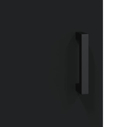 vidaXL Wandschrank Schwarz 34,5x34x90 cm
