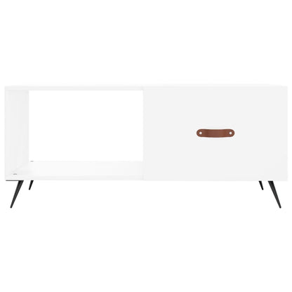vidaXL Table basse Blanc 90x50x40 cm Bois d'ingénierie