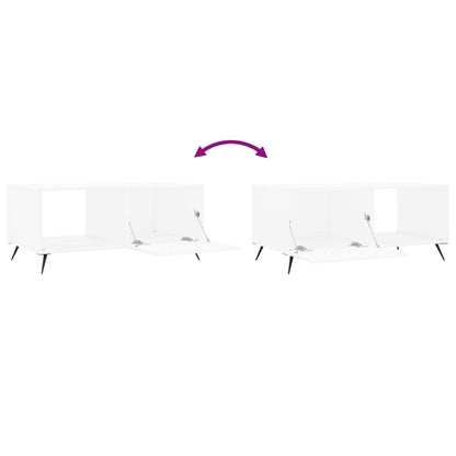 vidaXL Table basse Blanc 90x50x40 cm Bois d'ingénierie