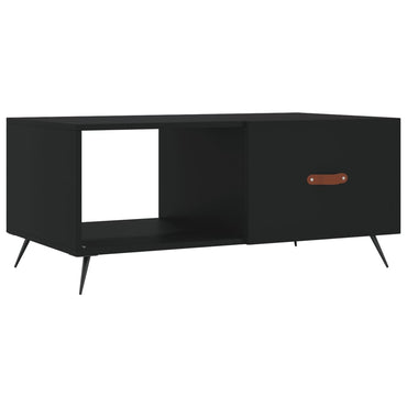 vidaXL Table basse noire 90x50x40 cm Bois d'ingénierie