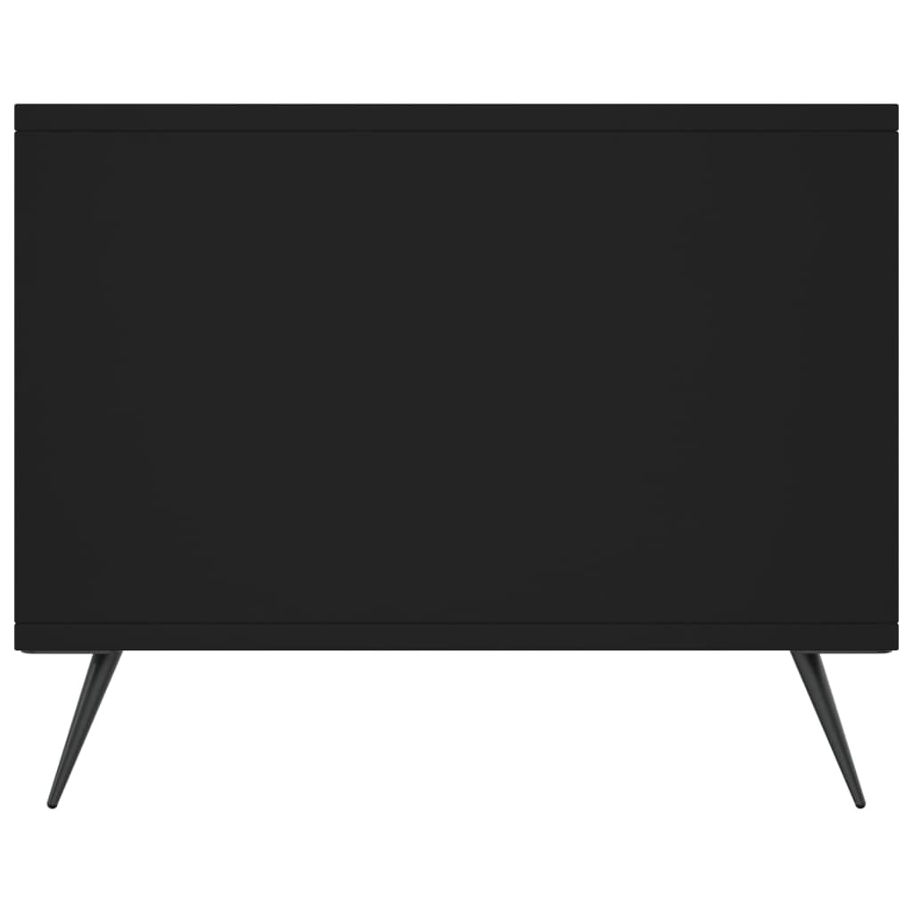 vidaXL Table basse noire 90x50x40 cm Bois d'ingénierie