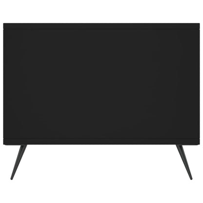 vidaXL Table basse noire 90x50x40 cm Bois d'ingénierie