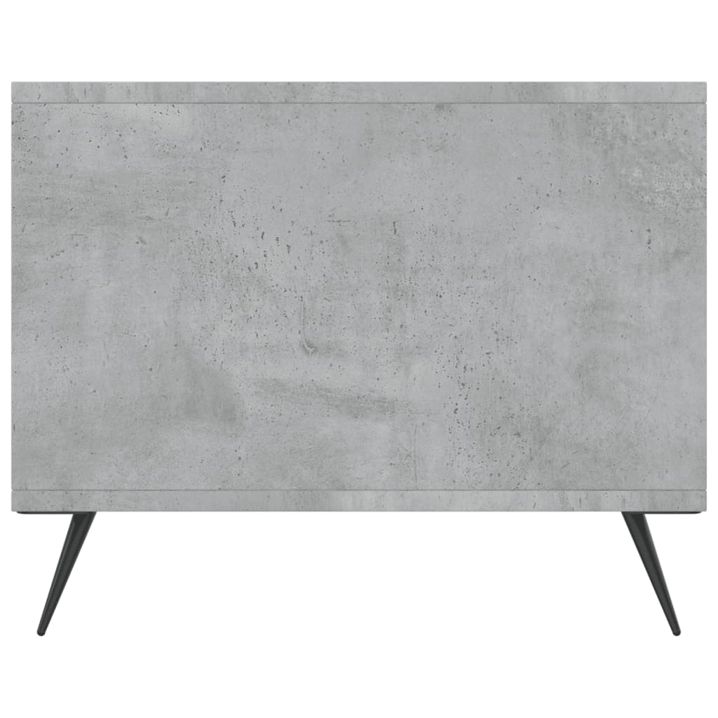 vidaXL Table basse gris béton 90x50x40 cm aggloméré