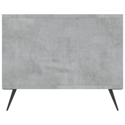 vidaXL Table basse gris béton 90x50x40 cm aggloméré