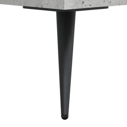 vidaXL Table basse gris béton 90x50x40 cm aggloméré