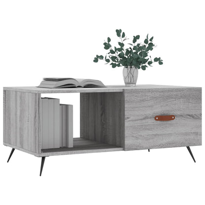 vidaXL Table basse gris Sonoma 90x50x40 cm aggloméré