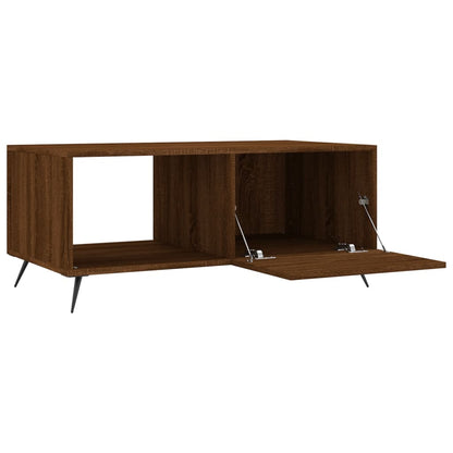 vidaXL Table basse marron aspect chêne 90x50x40 cm, bois d'ingénierie