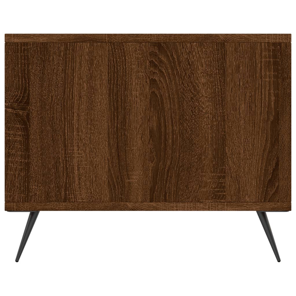 vidaXL Table basse marron aspect chêne 90x50x40 cm, bois d'ingénierie