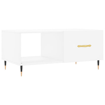 vidaXL Table basse Blanc 90x50x40 cm Bois d'ingénierie