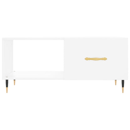 vidaXL Table basse Blanc 90x50x40 cm Bois d'ingénierie