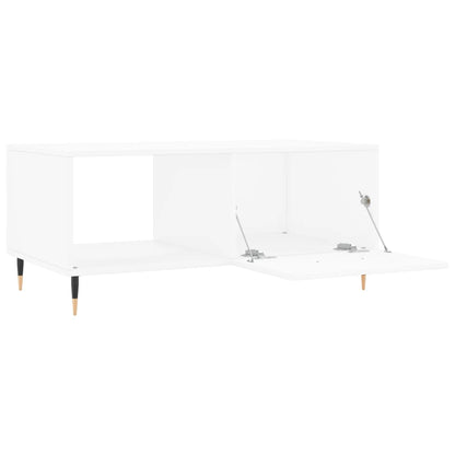 vidaXL Table basse Blanc 90x50x40 cm Bois d'ingénierie