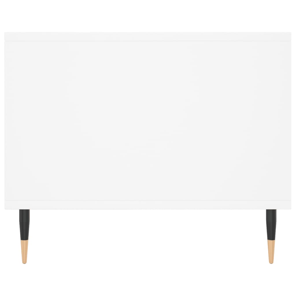 vidaXL Table basse Blanc 90x50x40 cm Bois d'ingénierie