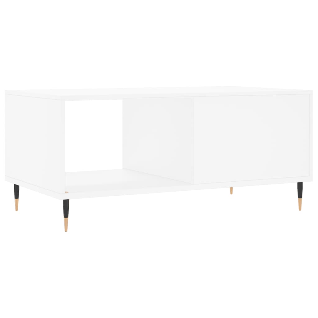 vidaXL Table basse Blanc 90x50x40 cm Bois d'ingénierie