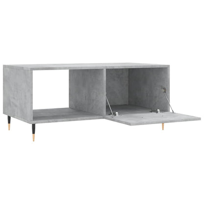 vidaXL Table basse gris béton 90x50x40 cm aggloméré