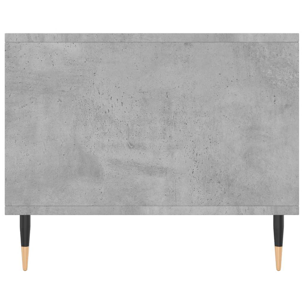 vidaXL Table basse gris béton 90x50x40 cm aggloméré