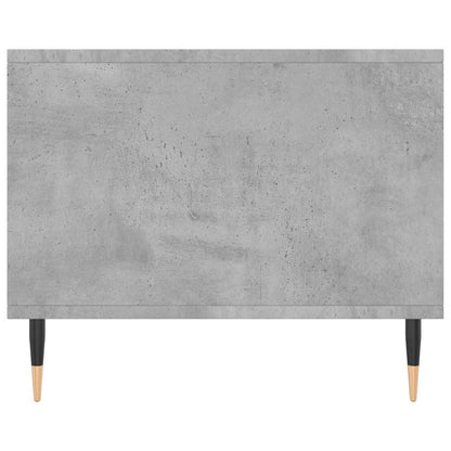 vidaXL Table basse gris béton 90x50x40 cm aggloméré