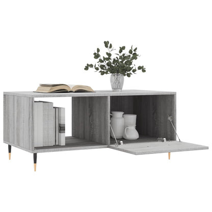 vidaXL Table basse gris Sonoma 90x50x40 cm aggloméré