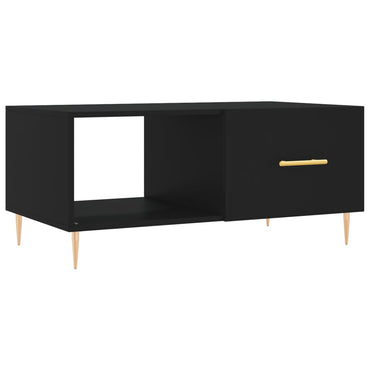 vidaXL Table basse noire 90x50x40 cm Bois d'ingénierie