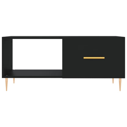 vidaXL Table basse noire 90x50x40 cm Bois d'ingénierie