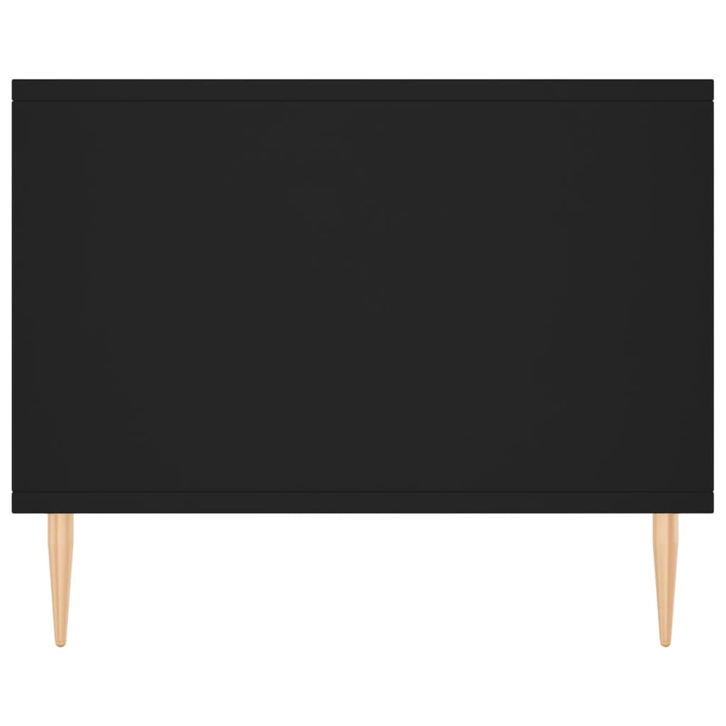 vidaXL Table basse noire 90x50x40 cm Bois d'ingénierie