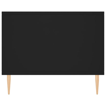 vidaXL Table basse noire 90x50x40 cm Bois d'ingénierie