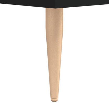 vidaXL Table basse noire 90x50x40 cm Bois d'ingénierie