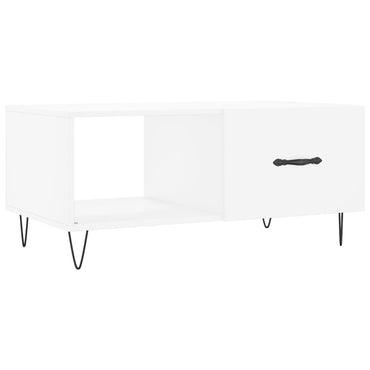 vidaXL Table basse Blanc 90x50x40 cm Bois d'ingénierie