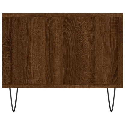 vidaXL Table basse marron aspect chêne 90x50x40 cm, bois d'ingénierie