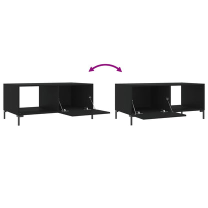 vidaXL Couchtisch Schwarz 90x50x40 cm Holzwerkstoff
