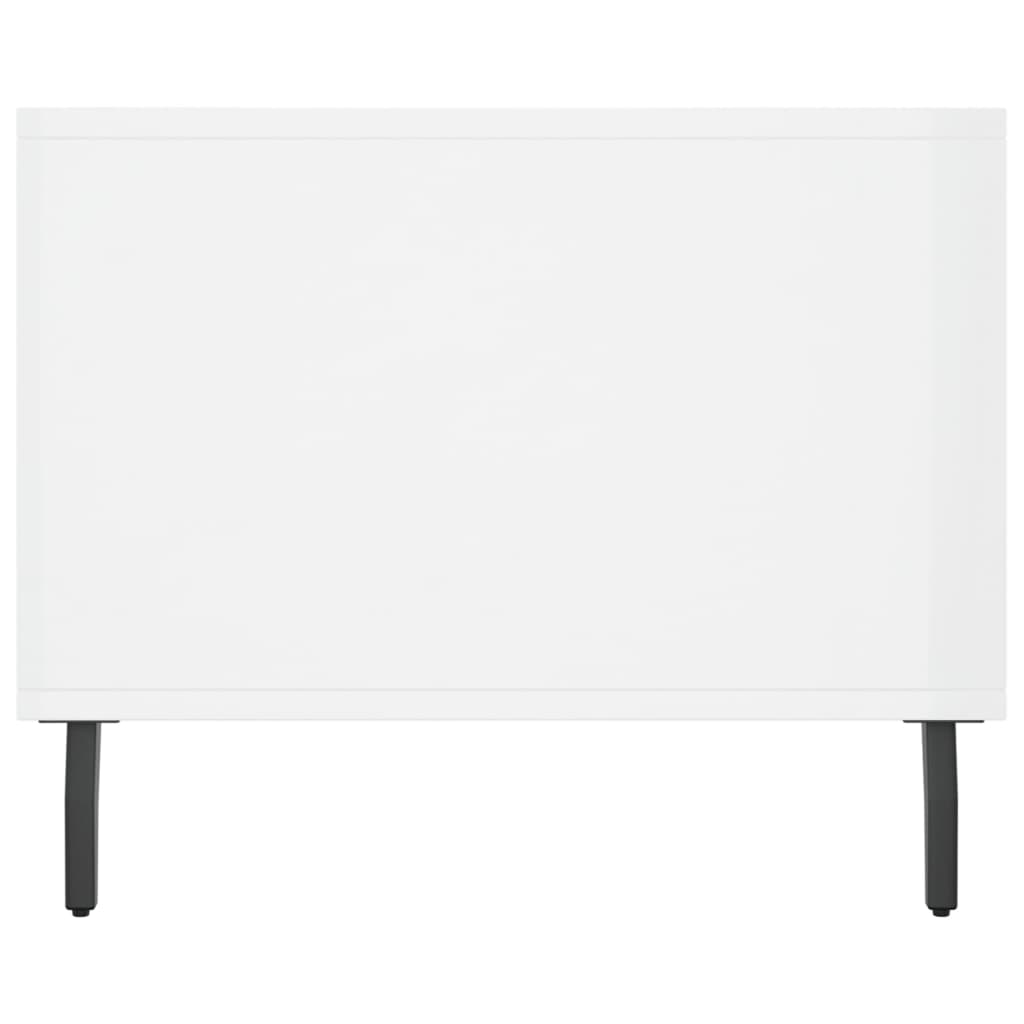 vidaXL Couchtisch Hochglanz-Weiß 90x50x40 cm Holzwerkstoff
