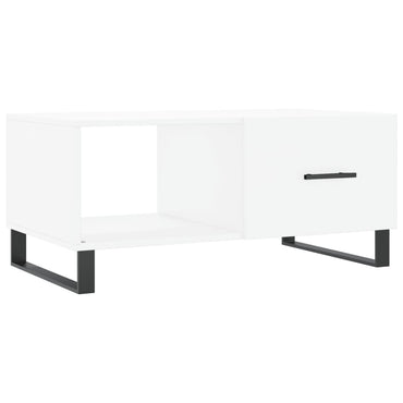 vidaXL Table basse Blanc 90x50x40 cm Bois d'ingénierie