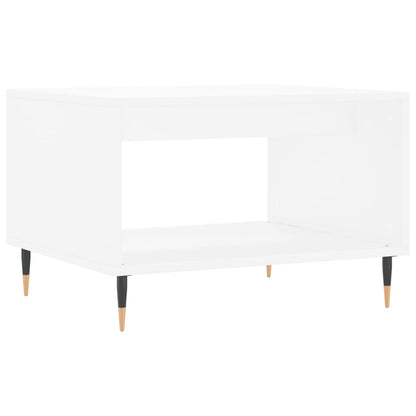 vidaXL Table basse blanche 60x50x40 cm Aggloméré