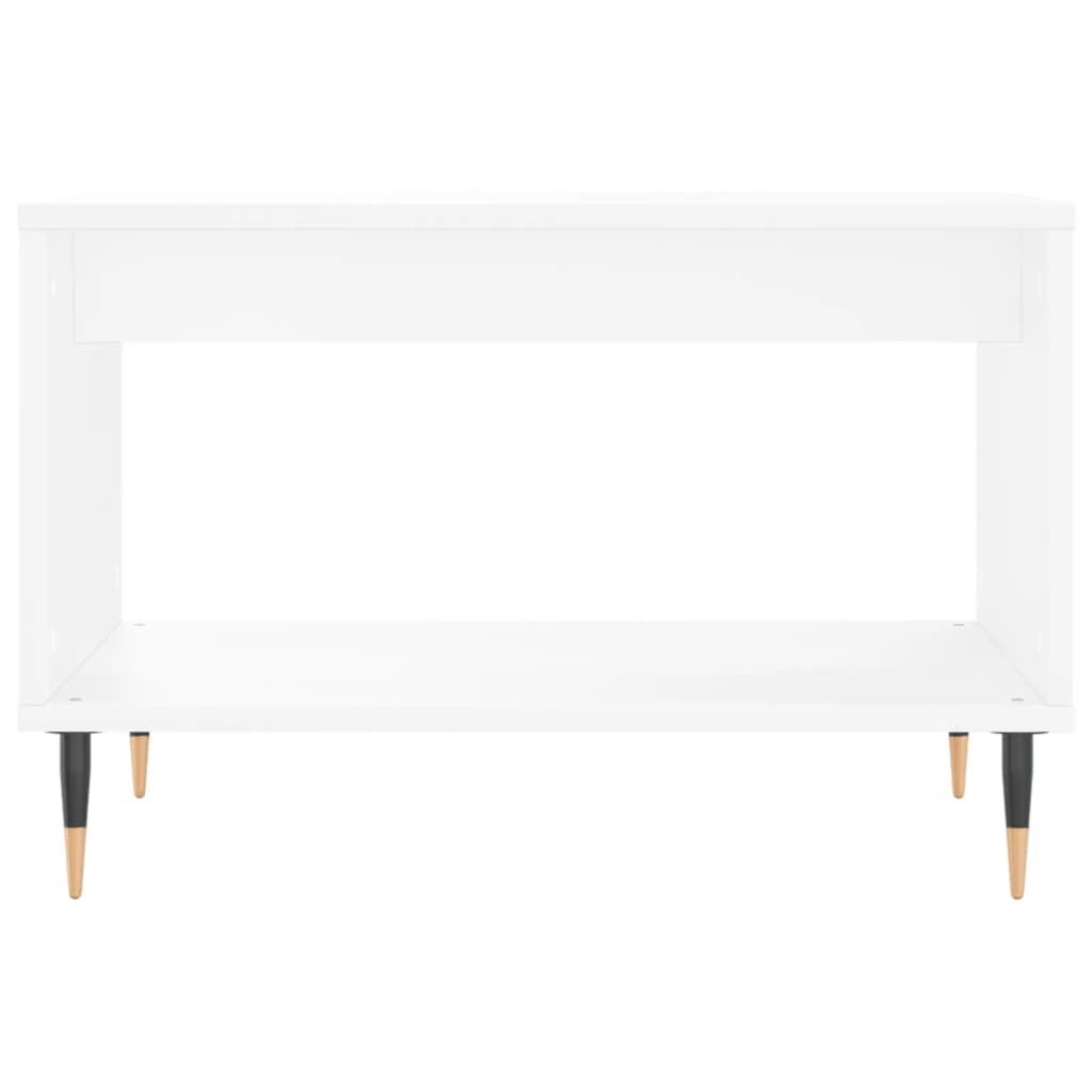 vidaXL Table basse blanche 60x50x40 cm Aggloméré