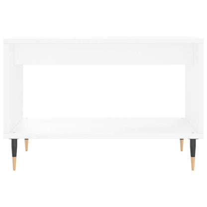 vidaXL Table basse blanche 60x50x40 cm Aggloméré