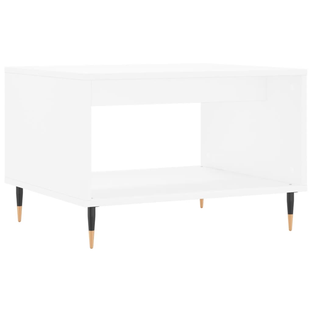 vidaXL Table basse blanche 60x50x40 cm Aggloméré