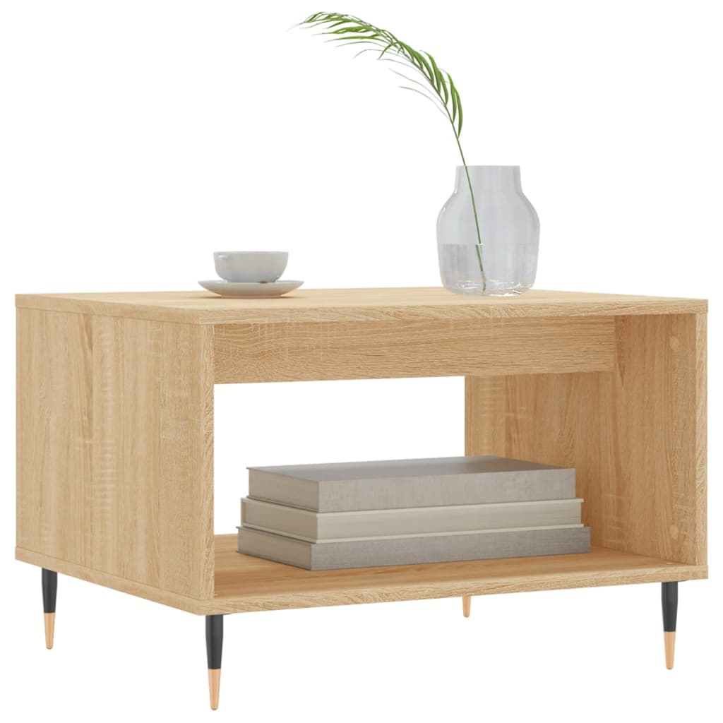 vidaXL Table basse chêne Sonoma 60x50x40 cm aggloméré
