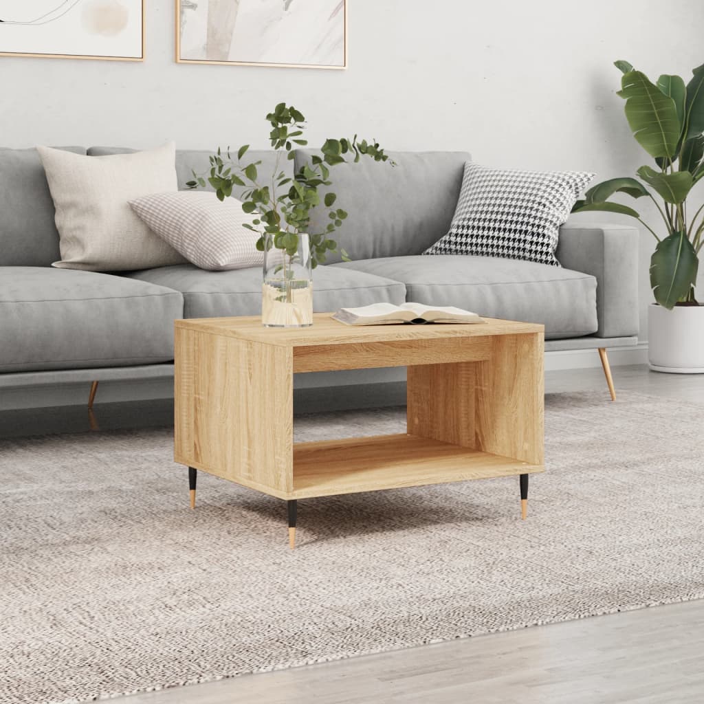 vidaXL Table basse chêne Sonoma 60x50x40 cm aggloméré