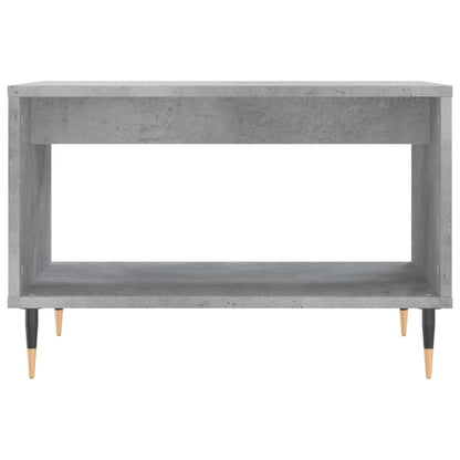 vidaXL Table basse gris béton 60x50x40 cm aggloméré